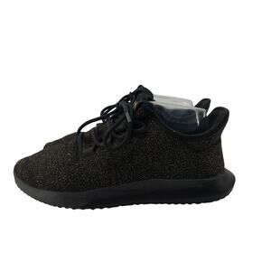Adidas Tubular Size 7 Black Gold Metallic Running Sneakers